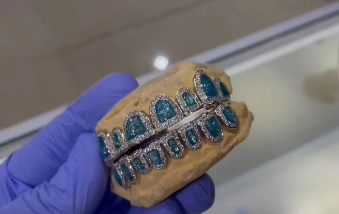 ATOWN BLUE OPAL DIAMOND GRILLZ